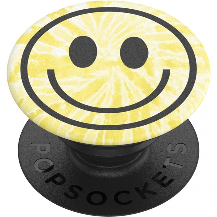 POPSOCKETS Tie Dye Smiley Avtagbart Grip med Ställfunktion