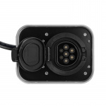 GREENCELL LaddBox Elbil med Uttag EV15RFID Typ2 22kW 32A LCD Svart IP66 RFID