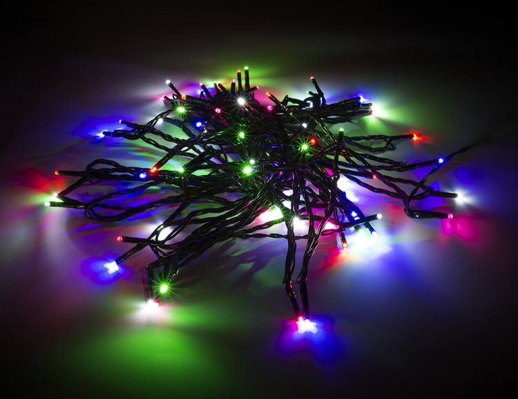 NORDIC HOME Flerfärgad LED ljusslinga, inomhus/utomhusbruk, 10 m NORDIC HOME Flerfärgad LED ljusslinga, inomhus/utomhusbruk, 10 m