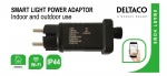 DELTACO SMART HOME WiFi strömadapter för ljusslingor, inomhus/utomhus DELTACO SMART HOME WiFi strömadapter för ljusslingor, inomhus/utomhus