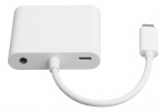 DELTACO USB-C dockningsstation, HDMI/VGA/USB-C, 100W USB-C PD 3.0, vit DELTACO USB-C dockningsstation, HDMI/VGA/USB-C, 100W USB-C PD 3.0, vit