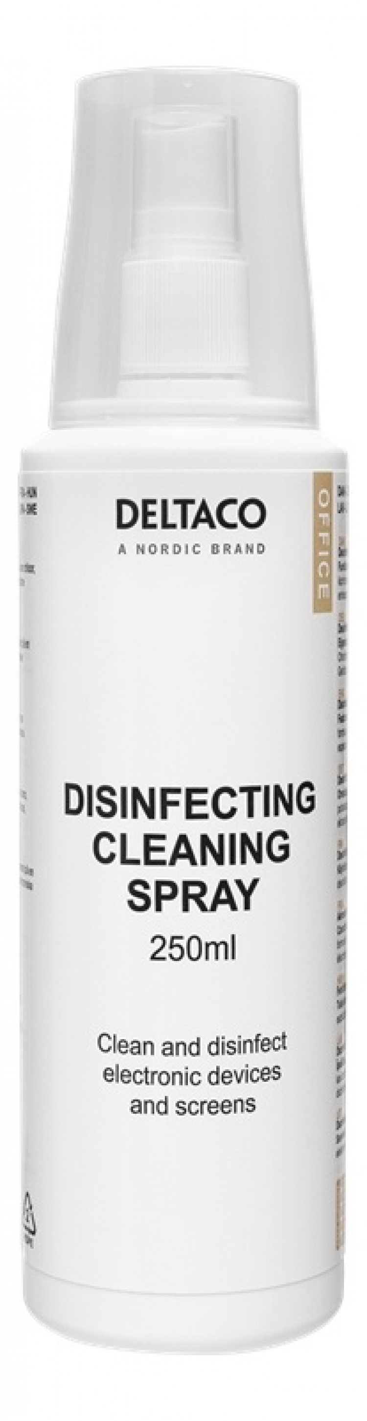 DELTACO Office Disinfecting cleaning spray, 250 ml DELTACO Office Disinfecting cleaning spray, 250 ml