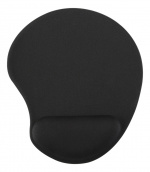 DELTACO OFFICE Ergonomic mouse pad with gel, black