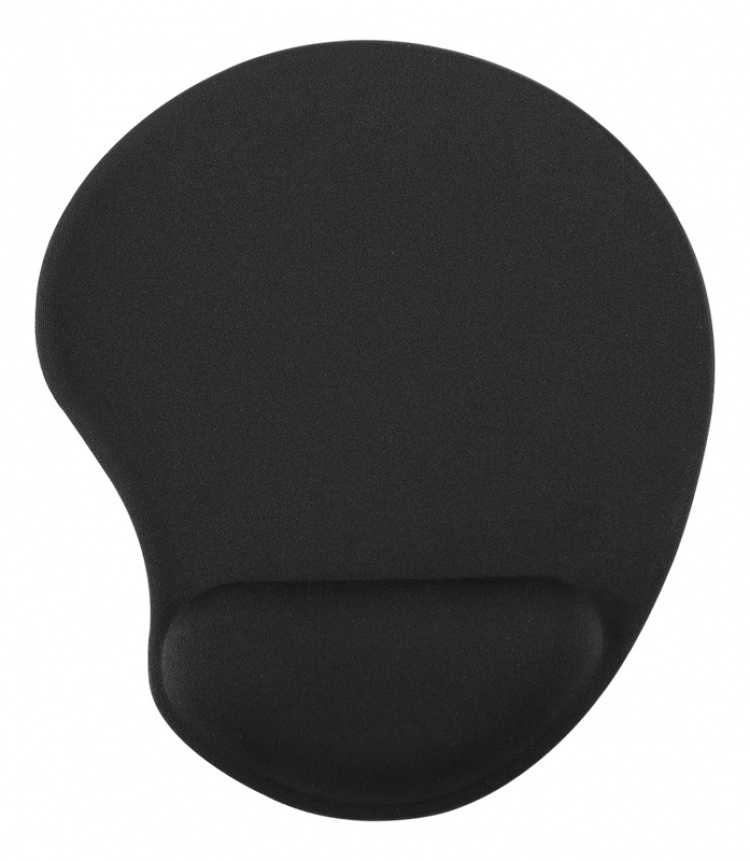DELTACO OFFICE Ergonomic mouse pad with gel, black