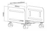 DELTACO Office, Universal Mobile CPU Stand DELTACO Office, Universal Mobile CPU Stand