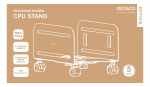 DELTACO Office, Universal Mobile CPU Stand DELTACO Office, Universal Mobile CPU Stand