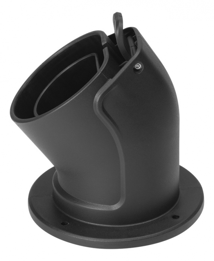 DELTACO e-Charge, holder for type 2 connector, angled