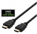DELTACO ULTRA High Speed HDMI-kabel, 48Gbps, 1m, svart