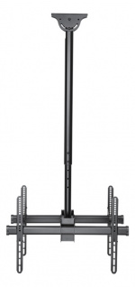 DELTACO Office Telescopic Double TV Ceiling,1060mm-1560mm,45kg,37