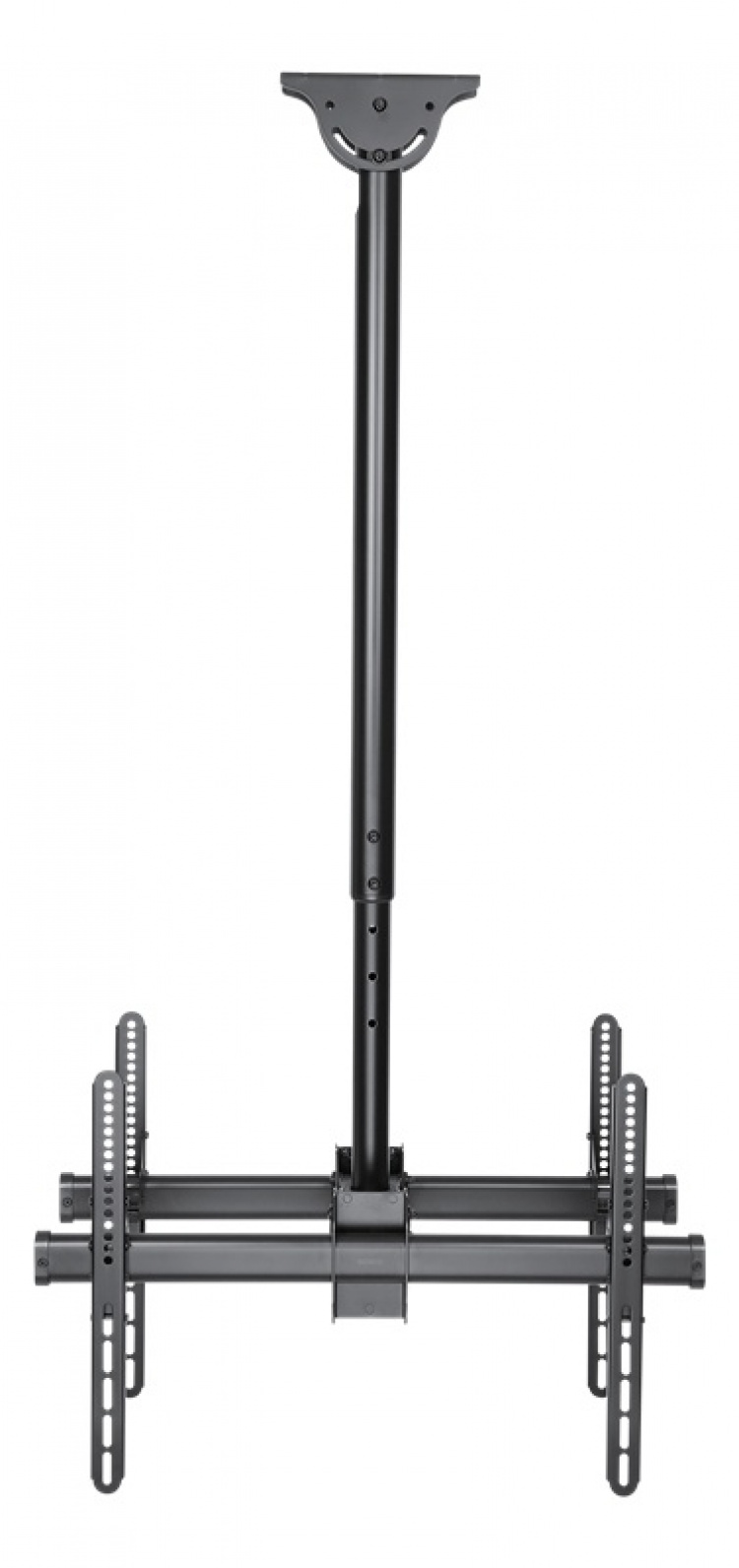 DELTACO Office Telescopic Double TV Ceiling,1060mm-1560mm,45kg,37