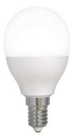 DELTACO SMART HOME LED-lampa, E14, G45, WiFI, 5W, dimbar, vit