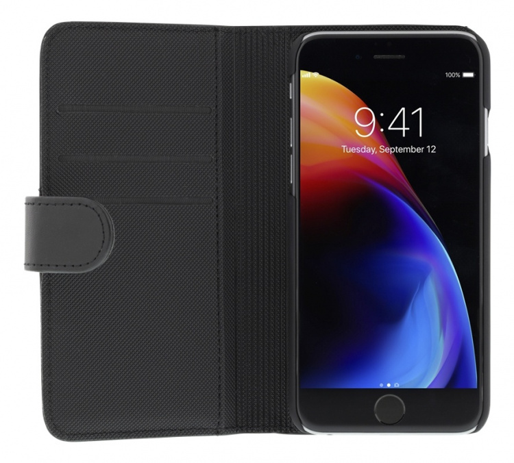 DELTACO wallet case 2-in-1, iPhone 6/6s/7/8/SE (2020), magnetic back