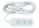 Nordic Quality Power 3-way socket grounded (D), 5m