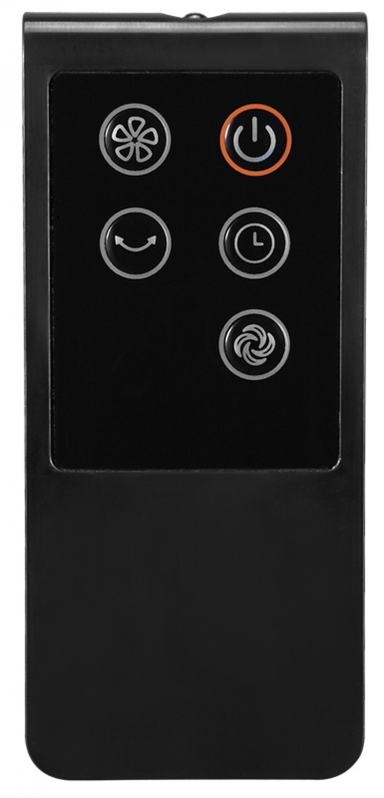 Nordic Home Golvfläkt med fjärrkontroll, 40 cm, låg ljudnivå, timerfunktion, Svart