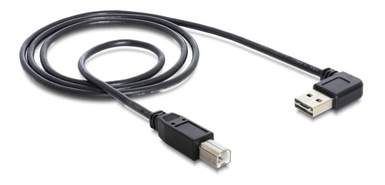 Delock Kabel EASY-USB 2.0 Typ-A hane vinklad Vä/Hö.,> USB 2.0 Typ-B Delock Kabel EASY-USB 2.0 Typ-A hane vinklad Vä/Hö.,> USB 2.0 Typ-B