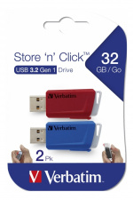 Verbatim Store N Click USB 3.0 2x 32GB Red & Blue