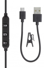 STREETZ Stay-in-ear BT hörlurar med mikrofon och media/svarsknappar, s