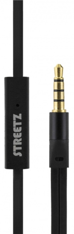 STREETZ Stay-in-ear hörlurar med mikrofon, media/svarsknapp, 3.5 mm, s STREETZ Stay-in-ear hörlurar med mikrofon, media/svarsknapp, 3.5 mm, s