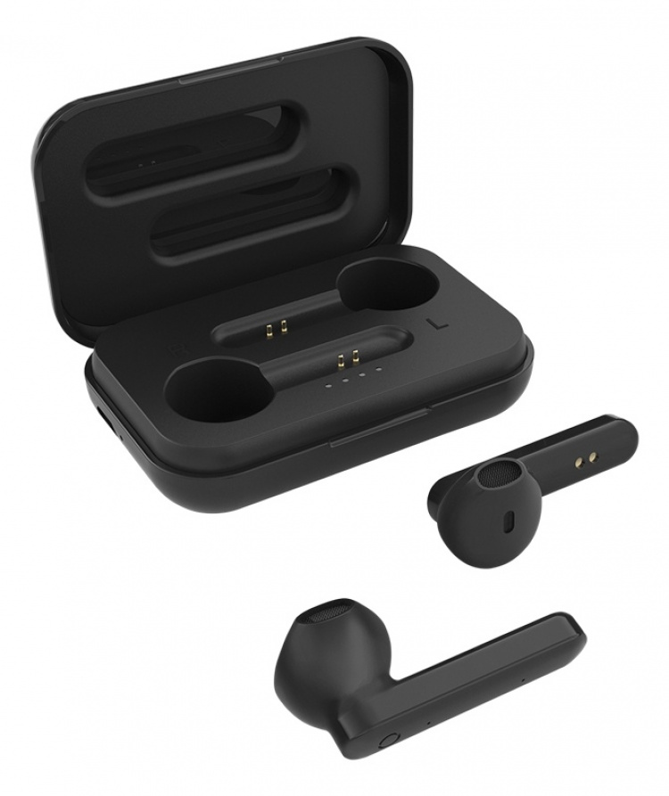 STREETZ True Wireless Stereo hörlurar, semi-in-ear, black