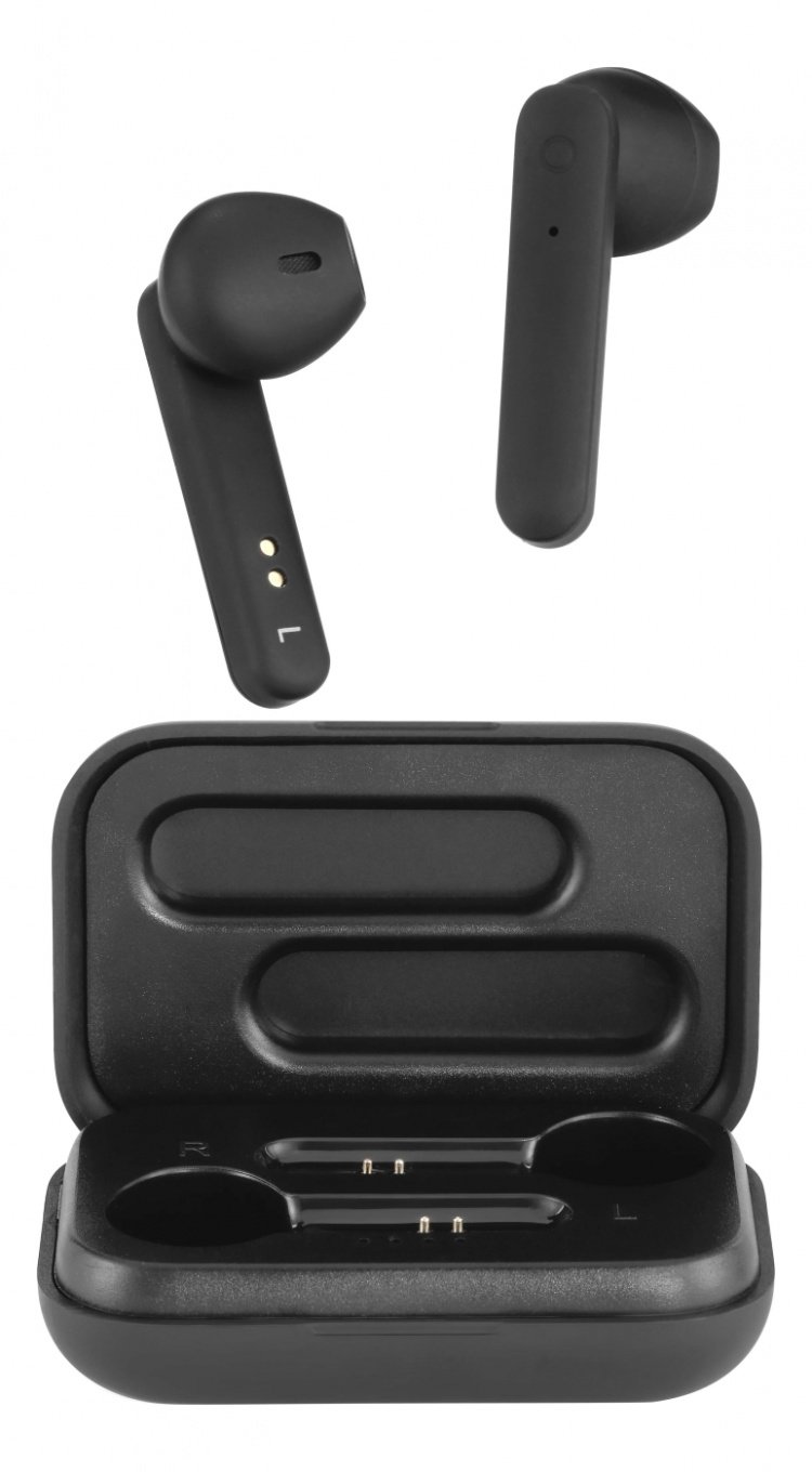 STREETZ True Wireless Stereo hörlurar, semi-in-ear, black
