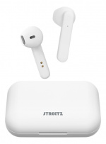 STREETZ True Wireless Stereo hörlurar, semi-in-ear, white