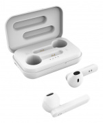 STREETZ True Wireless Stereo hörlurar, semi-in-ear, white
