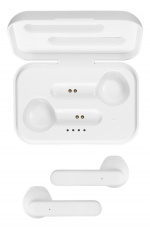 STREETZ True Wireless Stereo hörlurar, semi-in-ear, white