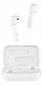 STREETZ True Wireless Stereo hörlurar, semi-in-ear, white