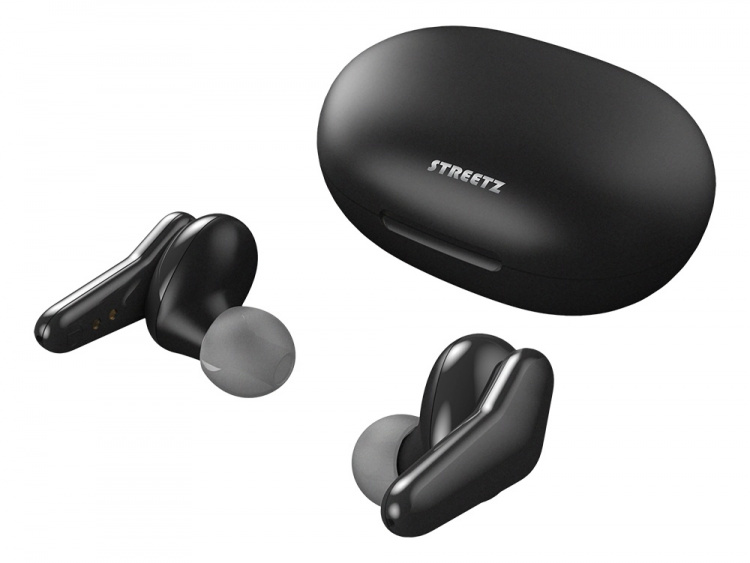 STREETZ Trådlösa hörlurar med laddningsetui, in-ear, TWS, BT 5, svart STREETZ Trådlösa hörlurar med laddningsetui, in-ear, TWS, BT 5, svart