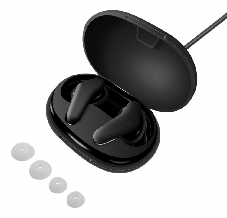 STREETZ Trådlösa hörlurar med laddningsetui, in-ear, TWS, BT 5, svart STREETZ Trådlösa hörlurar med laddningsetui, in-ear, TWS, BT 5, svart