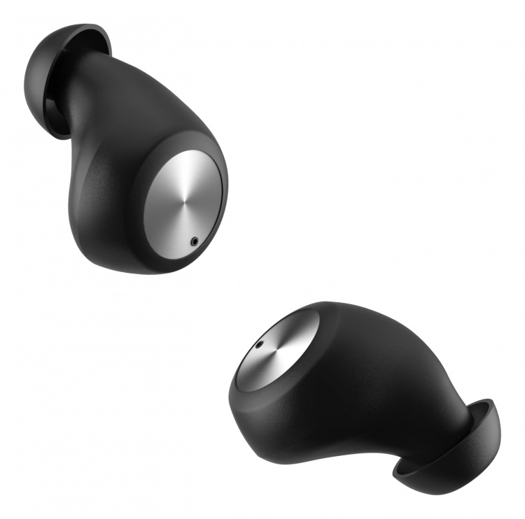 STREETZ Trådlösa in-ear hörlurar med laddningetui, BT 5, TWS, svart