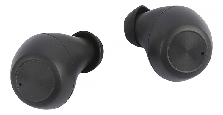 STREETZ Trådlösa in-ear hörlurar med laddningetui, BT 5, TWS, svart