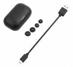 STREETZ Trådlösa in-ear hörlurar med laddningetui, BT 5, TWS, svart