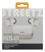 STREETZ Trådlösa in-ear hörlurar med laddningetui, BT 5, TWS, vit STREETZ Trådlösa in-ear hörlurar med laddningetui, BT 5, TWS, vit