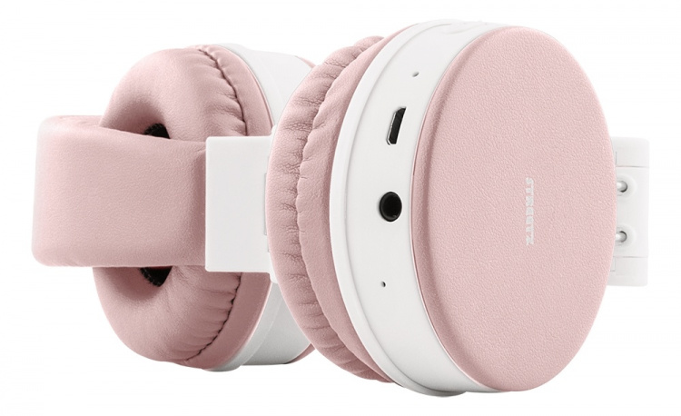 STREETZ Vikbart on-ear BT headset, 3.5 mm, rosa STREETZ Vikbart on-ear BT headset, 3.5 mm, rosa
