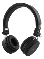 STREETZ Vikbart on-ear BT headset, 3.5 mm, svart STREETZ Vikbart on-ear BT headset, 3.5 mm, svart