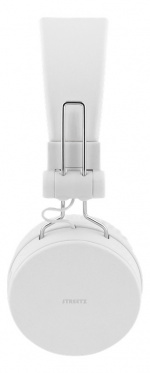 STREETZ Vikbart on-ear BT headset, 3.5 mm, vit STREETZ Vikbart on-ear BT headset, 3.5 mm, vit
