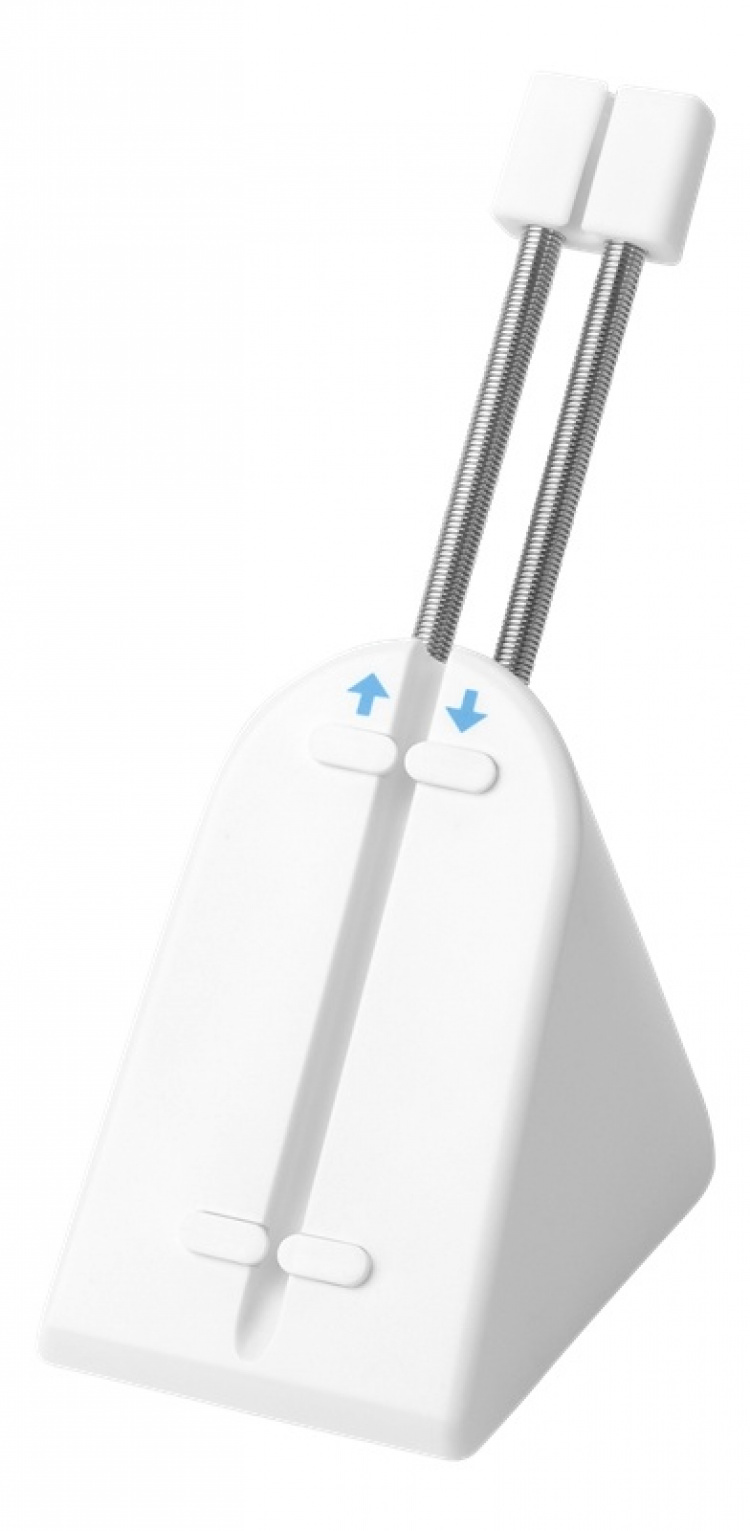 WHITE LINE WA85 Mouse Bungee, White/Silver