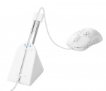 WHITE LINE WA85 Mouse Bungee, White/Silver