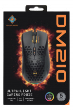 DELTACO GAMING DM210 lightweight gaming mouse, RGB, black