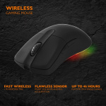 DELTACO GAMING DM430 Wireless gaming mouse, black