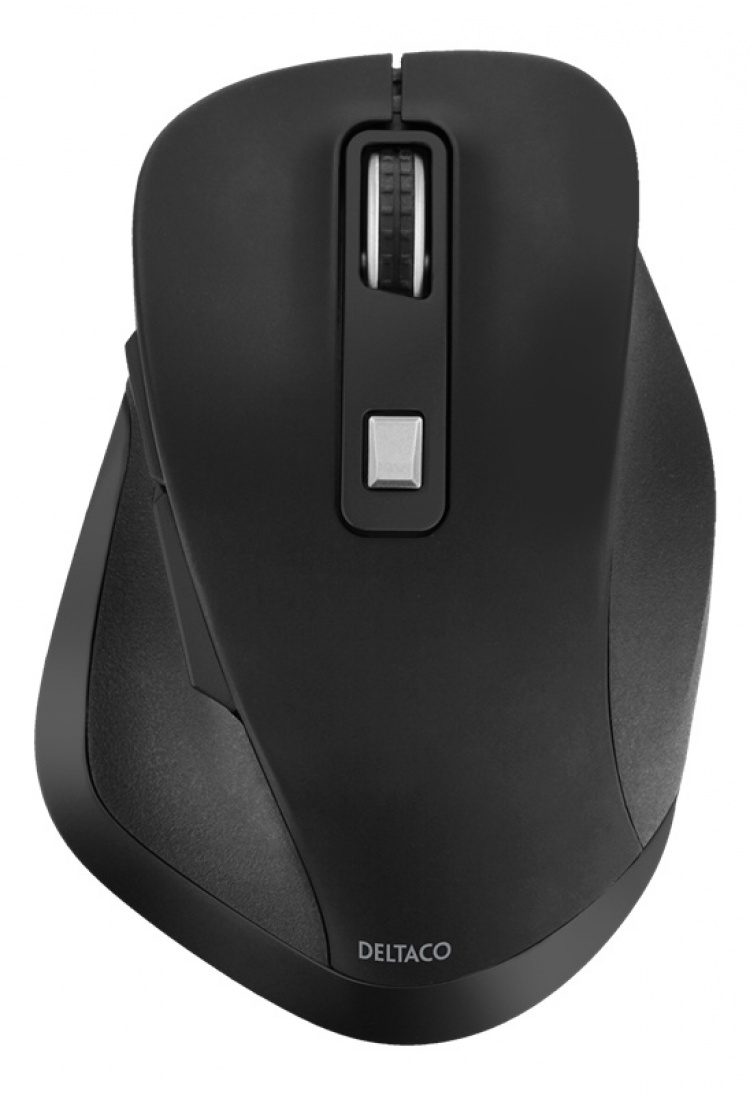 DELTACO Office Wireless ergonomic mouse, silent clicks, 2400 DPI DELTACO Office Wireless ergonomic mouse, silent clicks, 2400 DPI