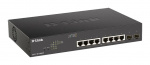 D-Link 8-Port PoE Gigabit Smart Managed Switch, Fanless Design