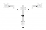 WHITE LINE WA90 Dual-monitor aluminium deskmount, 17 WHITE LINE WA90 Dual-monitor aluminium deskmount, 17
