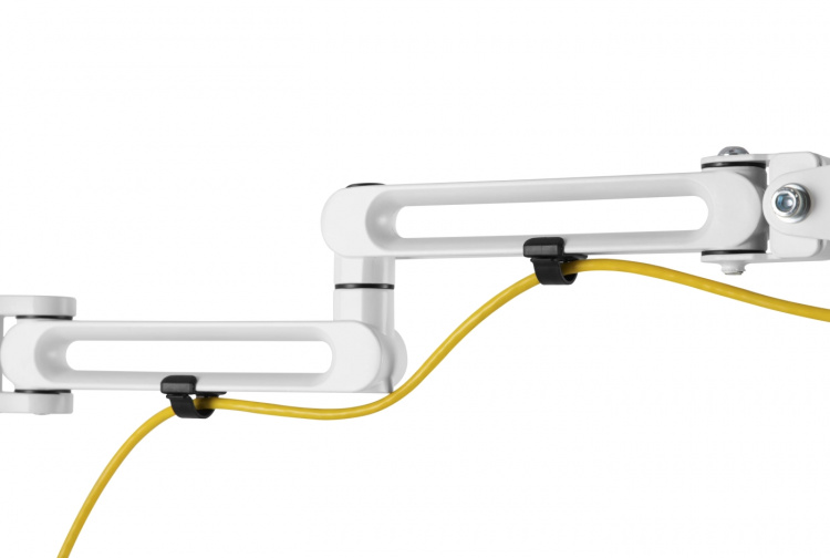 WHITE LINE WA90 Dual-monitor aluminium deskmount, 17 WHITE LINE WA90 Dual-monitor aluminium deskmount, 17
