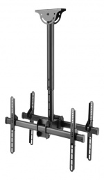 DELTACO Office Telescopic Double TV Ceiling, 560mm-910mm,45kg,37 DELTACO Office Telescopic Double TV Ceiling, 560mm-910mm,45kg,37