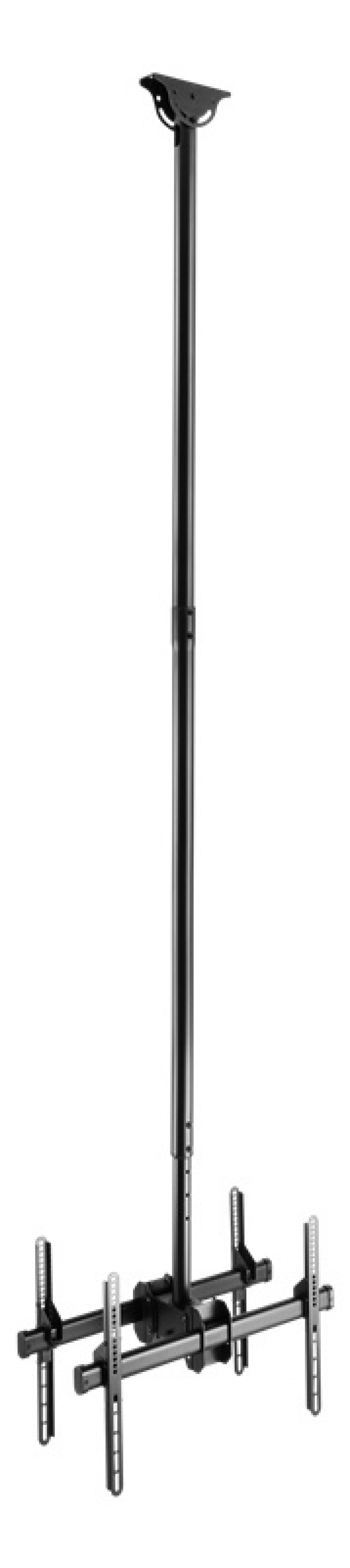 DELTACO Office Telescopic Double TV Ceiling,2500mm-3000mm,45kg,37 DELTACO Office Telescopic Double TV Ceiling,2500mm-3000mm,45kg,37