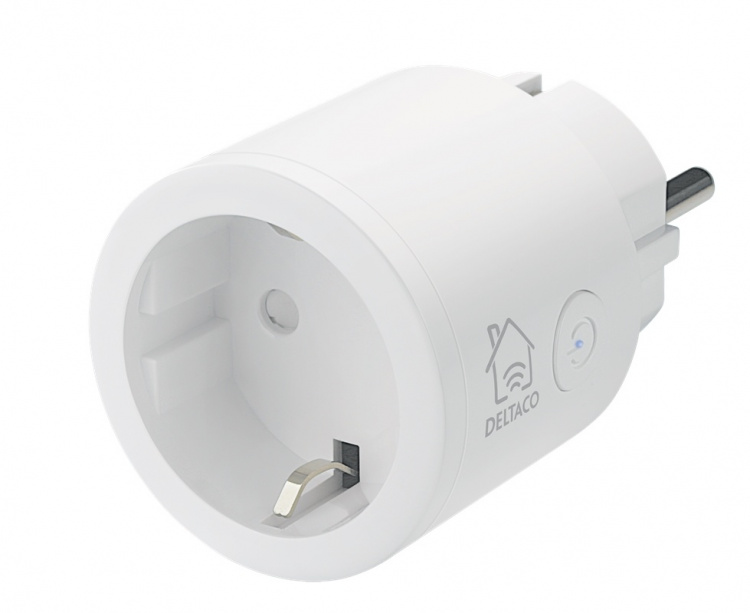 DELTACO SMART HOME strömbrytare, WiFi, 1xCEE 7/3, 10A, timer, 3-pack