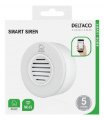 DELTACO SMART HOME WiFi siren, vit DELTACO SMART HOME WiFi siren, vit