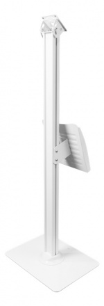 DELTACO Office Floor stand with brochure stand VESA 75x75, 100x100 Whi